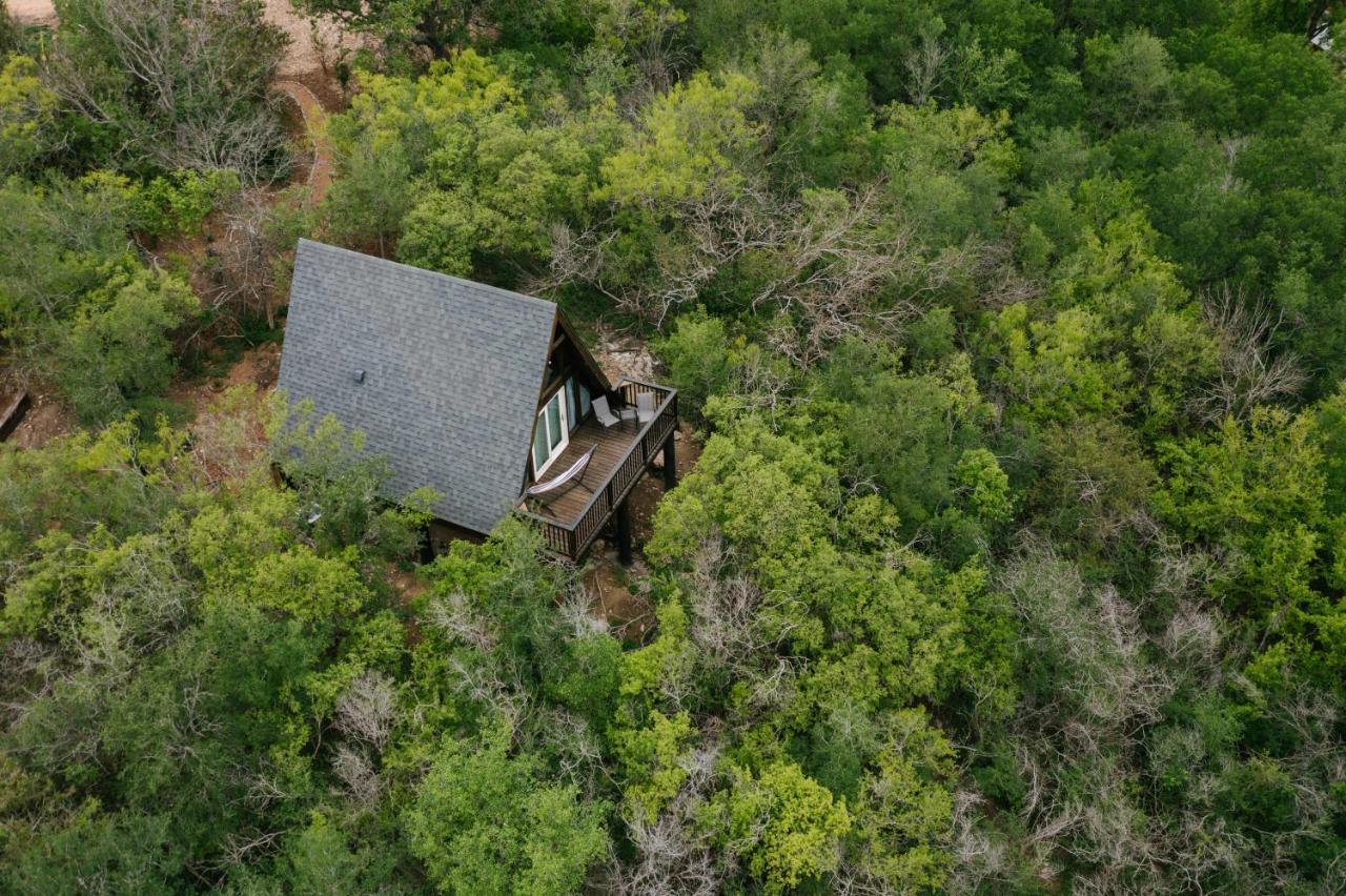 The Maverick: A-Frame W/ Hammock And Tree Top View Нью Браунфелс Экстерьер фото